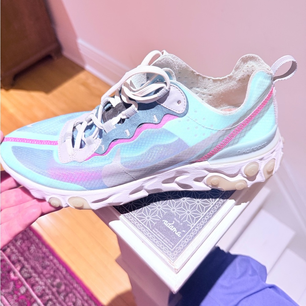 Nike React Element 87 AQ1090-400 Mens Sneakers 10 US Shoes Royal Tint - NWT. - Picture 6 of 14
